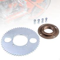 Toothless Flywheel and Rear Chain Sprocket Replacement Professional Sturdy for Bicycle Mini Pocket with 54T Sprocket