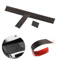 For BMW 5 Series E60 E61 2004 2005 2006 2007 2008 2009 2010 Car Center Control Dashboard Panel Strips Carbon Fiber Cover Sticker