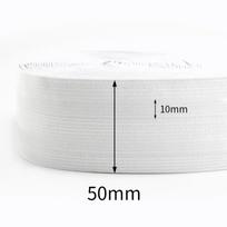 1/2/3/4/5M 5cm Neslystanti Silikoninė Guma Juoda Balta Elastinga Juosta Diržas Siuvimui Kelnės Suknelė Diržas Tampri DIY Aksesuarai 50mm&1Meter juoda