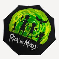 Rick, Morty Automatic Folding Umbrella with Sturdy Iron Frame, Portable Compact Travel Umbrella All-Season Use Parties 0807072