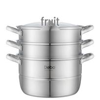 DeP DEP-775 Wosburg 304 Stainless Steel Dual Steamer Pot