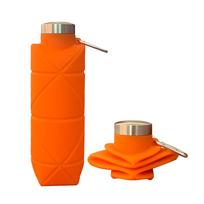 Outdoor Activity Creative Edible Silicon Lightweight Water Bottle Active Water Bottle Diamond Folding Bottle 700ml1PCS