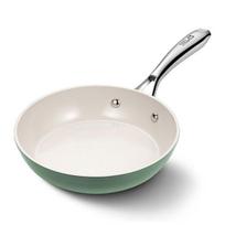 Nonstick Ceramic Frying Pan 8 Inch Omelet Pan Skillet Stainless Steel Handle Chef's Pan Induction Compatible Frying Pan