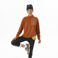 **Warm Double-Sided Half-Zip Fleece Hoodie with Stand Collar for Winter** XL
