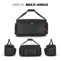 For JBL PartyBox On The Go 2 Speakers Protective Travel Case Durable EVA Storage Bag with Handle and Mic Pocket Waterproof Case