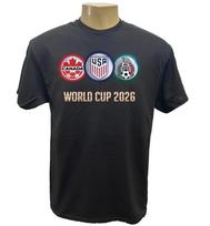 WORLD CUP 2026 CANADA USA MEXICO HEAT TRANSFER 100% COTTON T-SHIRT_fanmad<wbr/>e_sale@ Unisex T-Shirt XXL