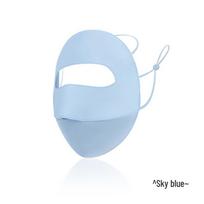 MEET SUNNY Summer Ice Silk UV Protection Full Face Mask One Size