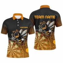 3D Spausdinti Sportiniai Darts Polo Marškinėliai Vyrams Su Individualiu Pavadinimu Trumpomis Rankovėmis Mygtukai Polo Marškinėliai Vasaros Atsipalaidavę Vyriški Apykaklės T-marškiniai XXS
