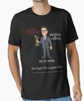 Stephen Colbert - Naktis, kai mirė juokas Marškinėliai S