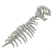 3D Dinozauro skeleto kostiumas Helovinui, Karnavalinis kostiumas pilka spalva