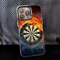 Darts Phone Case For iPhone 16,15,14,13,12,11,8,7,Pro,Max,Plus,Mini,XS,SE Anti Fall Black Matte Hard iPhone15pro
