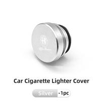 Car Accessories Aluminum Cigarette Lighter Dust Cover For Alfa Romeo Giulia Stelvio Giulietta 159 147 Mito Tonale Brera Disco sidabras