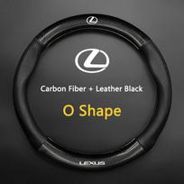 38CM Carbon Fiber leather Car Steering Wheel Cover Breathable Cover for Lexus ES300 RX330 RX300 GS300 IS250 IS200 CT200h IS300