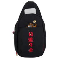 Li Ning Sports Life Collection Polyester Sling Bag, Fanny Pack Regular Unisex Black ABDS030-1