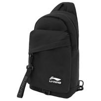 Li Ning Polyester Sling Bag Unisex Black ABDV395-1
