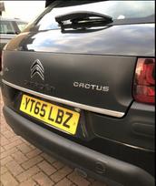 Citroen C4 Cactus - Chromuota Chromo Juosta Galinės Durelės