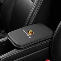 Odiniai Automobilių Emblemos Porankio Dėžutės Dangtelio Dekoravimo Kilimėlis Aksesuarai Porsche Cayenne Panamera Macan Boxster 911 Carrera-GT 928 944 juoda