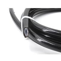 Universal ID:3.2mm OD:7.5mm 1/8'' AN3 PTFE Racing Motorcycle Brake Hose Flexible Hydraulic Pipe Stainless Steel Braid PTFE Line BLACK  3M