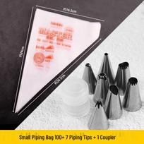 Thickened Disposable Piping Bag & Nozzle Set