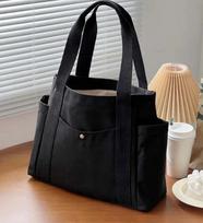 Large Capacity Canvas Tote Bags for Work Commuting Carrying Bag College Style Student Outfit Book Shoulder Bag Bolsos Para Mujer juoda
