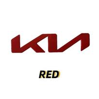 Metal Car Front Hood Rear Emblem Badge Sticker for KIA Logo K5 K3 K7 Sportage 4 Rio 3 KX3 Picanto Ceed Soul Forte Optima Stinger 13x3.4cm raudona