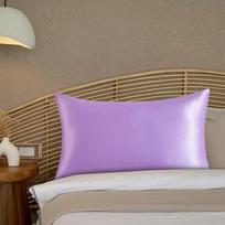 Color Ding Solid Color Simulation Silk Single Pillowcase Ice Silk Pillowcase Zipper Single 20x26inch / 51x66cm Single Pillowcase One Size