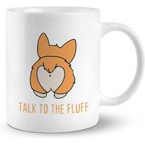 Ceramic Corgi Mug with Corgi Face - 11oz Funny Coffee & Tea Cup Suitable for Dog Lovers, Hand Wash Only, Gift for Christmas, 320ml