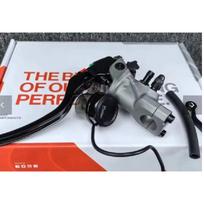 22mmMotorcycle modification 19RCS Brake Clutch Levers Master Cylinder Hydraulic Pump Reservoir For Honda Suzuki Kawasaki Yamaha Grey  left  pump