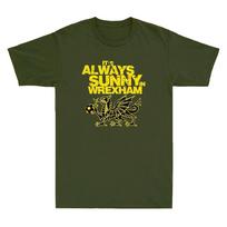 It's Always Sunny Wrexham Wales Funny Dragon Play Football Vintage Men's T-Shirt 2XL