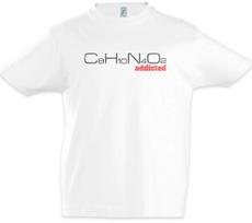C8H10N4O2 Addicted Boys kids boys T-Shirt Caffeine Coffee Fun Nerd Chemical Formula 140