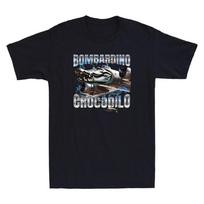 Italian Brainrot Bombardino Crocodilo Funny Crocodile Meme Retro Men's T-Shirt S