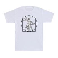 Guitar Vitruvian Man Guitarist Electric Bass Acoustic Amp Player Men's T-Shirt L