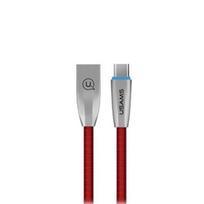 Kabel Usams Pleciony U-Light Usb-A Na Usb-C 1,2M Czerwony