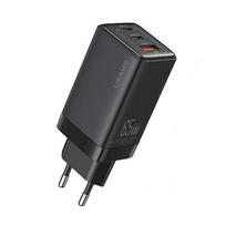 Ładowarka Sieciowa Usams 2Xusb-C+1Xusb 65W (Only Head) Gan Pd3.0 +Qc3.0 Fast Charging Czarny