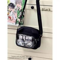 Cute Transparent Cartoon Ita Bag Crossbody Shoulder Bag Versatile Phone Pouch For Girls 21X6X16cm