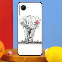 Cute Elephant For Realme C75 C71 C55 C53 C67 C61 C33 C63 C51 10 11 12 13 14 15 Pro Plus C65 GT7 Pro Case Realme 12 Pro Plus