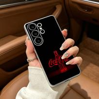 Hot C-Coca Drinks C-Cola Phone Case For Samsung S25,S24,S21,S22,S23,S30,Ultra,S20,Plus,Fe,Lite Transparent Cover Samsung S10plus