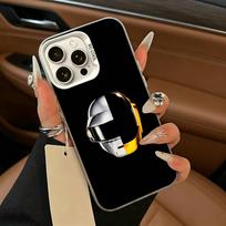 Music D-Daft Punk Phone Case For iPhone 17,16,15,14,13,12,11 Plus,Pro Max,XS,white silver phone case iPhone15plus