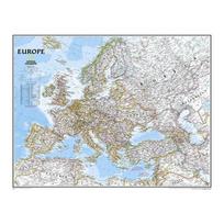 Angliška Europos žemėlapis Politinis pasiskirstymas 2006 metai Žemėlapio sienų meno spaudiniai Drobės tapyba Svetainė Namų dekoras Mokymosi reikmenys 59x42cm auksas