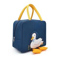 Lunch Bag Cute Lunchbox Bag Bento Tote Insulated Bento Bag for Students Worker tamsiai mėlyna spalva