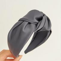 PROLY New Fashion Women Headband Over Side Wide Side Hairband Center Knot Patchwork Headwear Autumn Hair Accessories