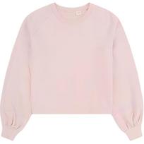 Levis Fashion Classic Casual Simple Versatile Round Neck Long Sleeve Sweatshirt Women sweatshirt Pink 18692-0002 XS
