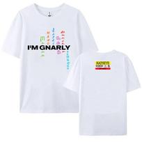 Katseye Im Gnarly Tshirt Korean Girls Band Printing Tshirt Camiseta Cotton Short Sleeve Female T Shirt Summer Casual Women Tee S
