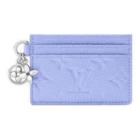 LOUIS VUITTON CHARMS Monogram Empreinte Silver hardware Round charm Calf leather Wallet Women's Blue Basic Set (Bag + Dust Bag) mėlyna