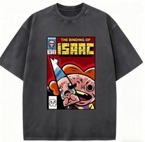 The Binding of Isaac Indė Animuotų filmų Mėgėjo Skalbti Marškinėliai Visų metų drabužiai Aukštos kokybės Asmenybė Drabužiai Dideli dydžiai Unisex Naujas modelis Pora T-shirt L