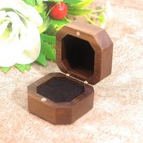 Exquisite Wood Rings Box Velvet Ring Earring Holder Portable Earrings Display Tray  Desk juoda