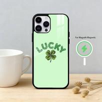 Four L-leaf clover Phone Case For iPhone 17/16/15/14/13/12/Plus/Pro/Max for Magnetic Wireless Charging iPhone17