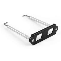For Honda Civic / CRX S2000 Aluminum Battery Tie Down Kit With Stainless Tray Hooks Hold Down Rod For Acura Integra RSX juoda
