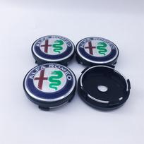 2026 Hot Sticker 4pcs 60mm Car Styling Wheel Center Cap Hub Covers Badge Accessories For Alfa Romeo Giulia Stelvio Giung & Decor 4pcs 60mm black cap žalia