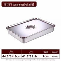 304 Stainless Steel Deep Rectangular Food Pan